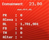 Domainbewertung - Domain www.drk.de bei Domainwert24.de