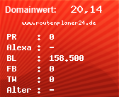 Domainbewertung - Domain www.routenplaner24.de bei Domainwert24.de