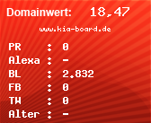 Domainbewertung - Domain www.kia-board.de bei Domainwert24.de