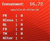 Domainbewertung - Domain www.klinik-atlas.de bei Domainwert24.de