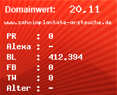 Domainbewertung - Domain www.zahnimplantate-arztsuche.de bei Domainwert24.de