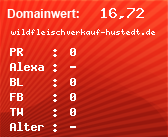 Domainbewertung - Domain wildfleischverkauf-hustedt.de bei Domainwert24.de