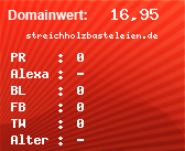 Domainbewertung - Domain streichholzbasteleien.de bei Domainwert24.de