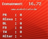 Domainbewertung - Domain www.exekutivetv.de bei Domainwert24.de