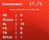 Domainbewertung - Domain www.adventurecats.de bei Domainwert24.de
