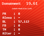 Domainbewertung - Domain casa-musica.com bei Domainwert24.de