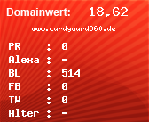 Domainbewertung - Domain www.cardguard360.de bei Domainwert24.de