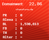 Domainbewertung - Domain xtwostore.de bei Domainwert24.de