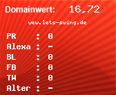 Domainbewertung - Domain wew.lets-swing.de bei Domainwert24.de