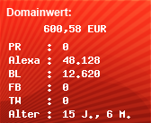Domainbewertung - Domain herzje66.he.ohost.de bei Domainwert24.de