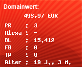 Domainbewertung - Domain www.linedesign.ch bei Domainwert24.de