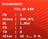 Domainbewertung - Domain www.bookmark24.eu bei Domainwert24.de