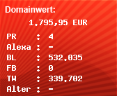 Domainbewertung - Domain www.xnxx.com bei Domainwert24.de