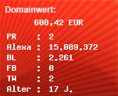 Domainbewertung - Domain www.rasenmakler.de bei Domainwert24.de