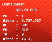 Domainbewertung - Domain radio-harzfun.de bei Domainwert24.de