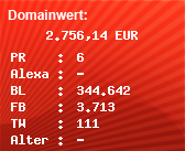 Domainbewertung - Domain www.jameda.de bei Domainwert24.de