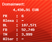 Domainbewertung - Domain www.sport1.de bei Domainwert24.de