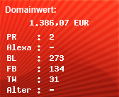 Domainbewertung - Domain www.engel.com bei Domainwert24.de