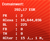 Domainbewertung - Domain www.friendsstar.de bei Domainwert24.de