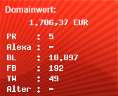 Domainbewertung - Domain www.moyland.de bei Domainwert24.de