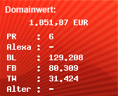 Domainbewertung - Domain brucespringsteen.net bei Domainwert24.de