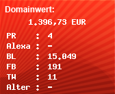 Domainbewertung - Domain www.jt.de bei Domainwert24.de