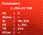 Domainbewertung - Domain www.apotheken-umschau.de bei Domainwert24.de