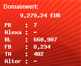 Domainbewertung - Domain www.ard.de bei Domainwert24.de