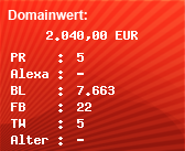 Domainbewertung - Domain www.otti.de bei Domainwert24.de