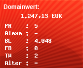 Domainbewertung - Domain www.tanmar.de bei Domainwert24.de