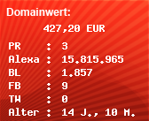 Domainbewertung - Domain www.mentekmania.de bei Domainwert24.de