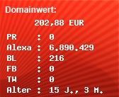 Domainbewertung - Domain www.adresswert.de bei Domainwert24.de