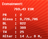 Domainbewertung - Domain www.killer-cartel.com bei Domainwert24.de