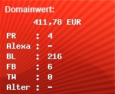 Domainbewertung - Domain www.astrotel.de bei Domainwert24.de