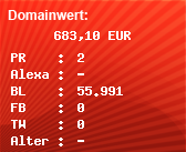 Domainbewertung - Domain www.phila-live.com bei Domainwert24.de