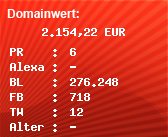 Domainbewertung - Domain www.kaufda.de bei Domainwert24.de