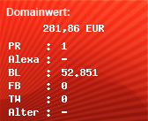 Domainbewertung - Domain www.wooing.de bei Domainwert24.de