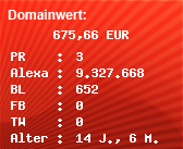 Domainbewertung - Domain www.fidel-und-fit.de bei Domainwert24.de