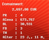 Domainbewertung - Domain www.all-for-web.de bei Domainwert24.de