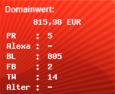 Domainbewertung - Domain www.weinco.at bei Domainwert24.de