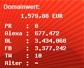 Domainbewertung - Domain facbook.com bei Domainwert24.de