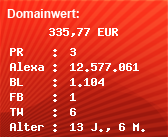 Domainbewertung - Domain www.top-tarife-online.de bei Domainwert24.de