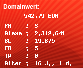 Domainbewertung - Domain www.modellbau-lenk.de bei Domainwert24.de