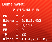 Domainbewertung - Domain www.x6cam.com bei Domainwert24.de