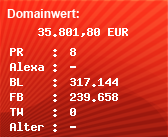 Domainbewertung - Domain dropbox.com bei Domainwert24.de