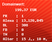 Domainbewertung - Domain www.farben-felber.de bei Domainwert24.de