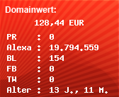 Domainbewertung - Domain trend-schuh-24.de bei Domainwert24.de