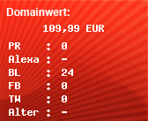 Domainbewertung - Domain www.legutko.de bei Domainwert24.de
