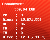 Domainbewertung - Domain www.pokalemedaillen.de bei Domainwert24.de