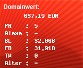 Domainbewertung - Domain flixbus.de bei Domainwert24.de